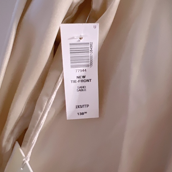 Aritzia Wilfred Tie Front Blouse - Picture 3 of 7